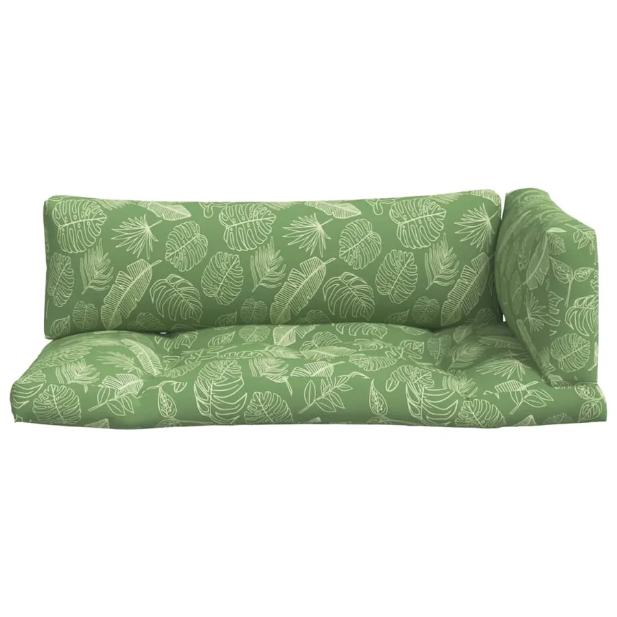 Coussins de palette lot de 3 motif de feuilles tissu Oxford - 4