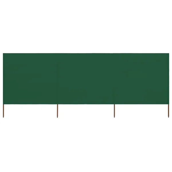 Paravent 3 panneaux Tissu 400 x 160 cm Vert