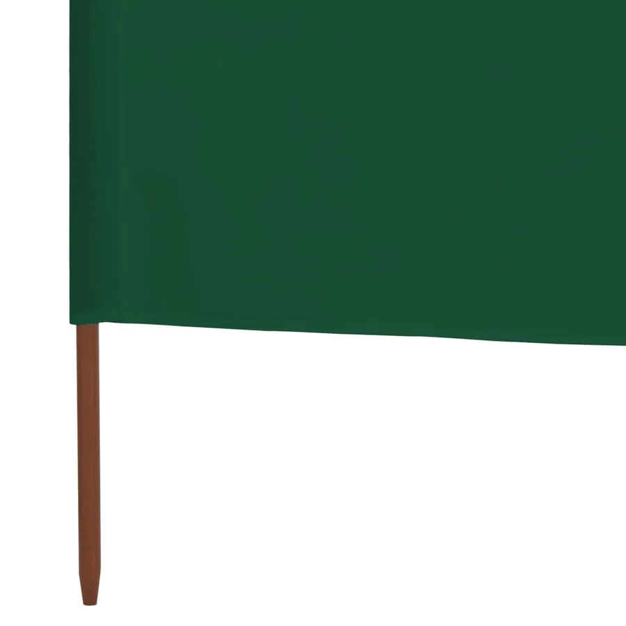 Paravent 3 panneaux Tissu 400 x 160 cm Vert - 4