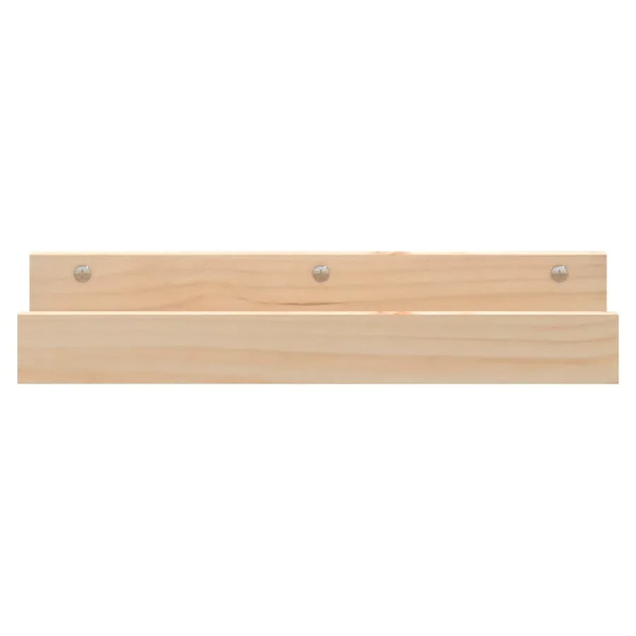 Étagères murales 2 pcs 50x12x9 cm Bois de pin massif - 4