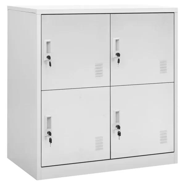 Armoire à casiers Gris clair 90x45x92,5 cm Acier