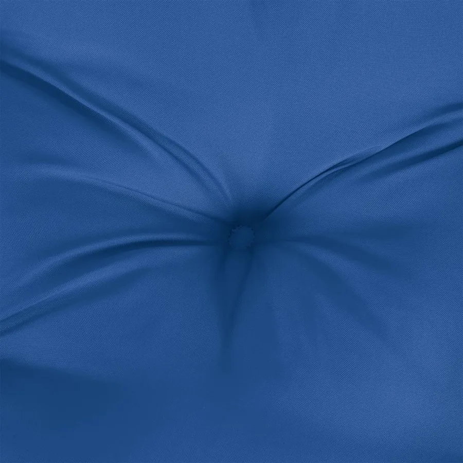 Coussins de palette lot de 2 bleu royal tissu - 6