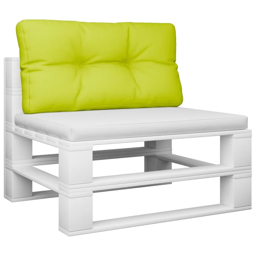 Coussin de palette vert vif 80x40x12 cm tissu - 3