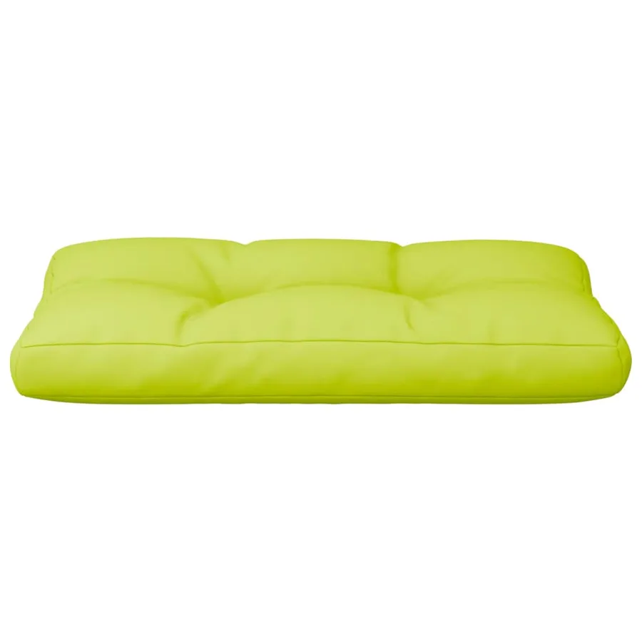 Coussin de palette vert vif 80x40x12 cm tissu - 5