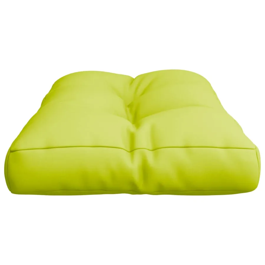Coussin de palette vert vif 80x40x12 cm tissu - 6