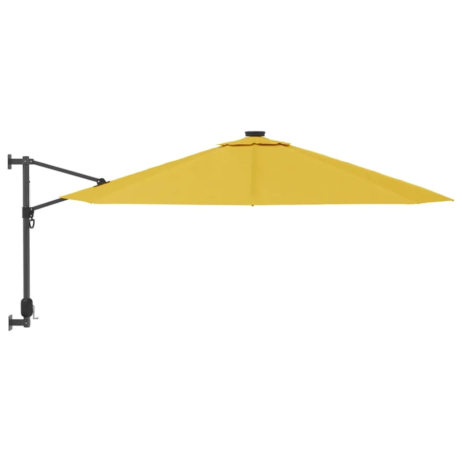 Parasol mural avec LED jaune 290 cm - 4
