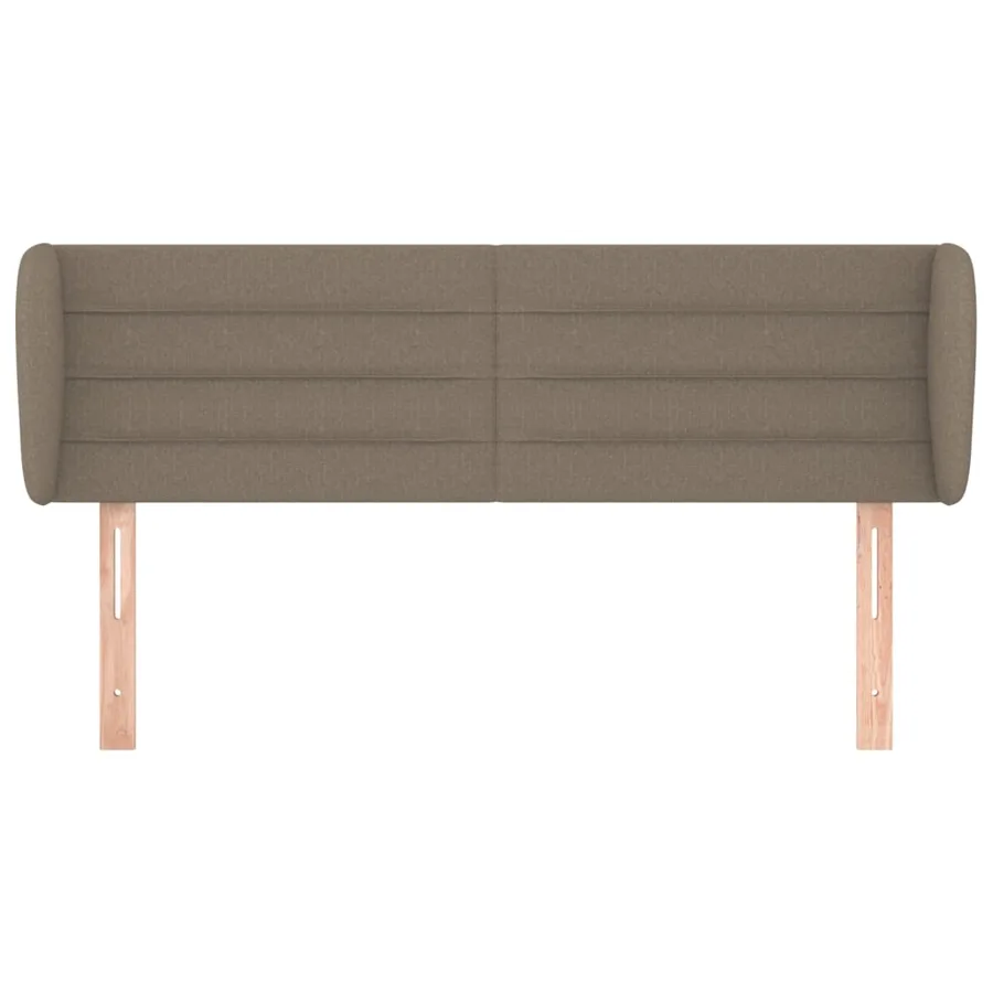 Tête de lit avec oreilles Taupe 147x23x78/88 cm Tissu - 3