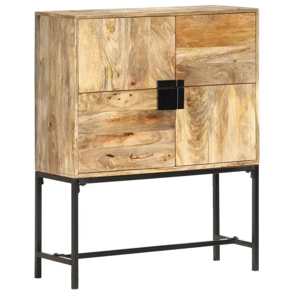 Buffet 80x30x100 cm Bois de manguier massif
