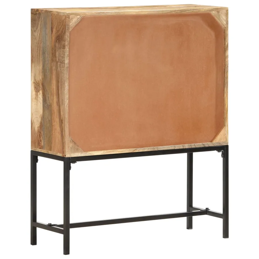Buffet 80x30x100 cm Bois de manguier massif - 4