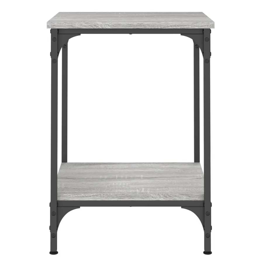 Table basse sonoma gris 40x40x55 cm bois d'ingénierie - 6