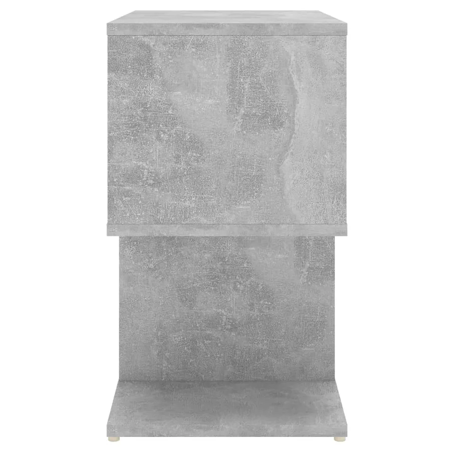 Tables de chevet 2pcs gris béton 50x30x51,5cm bois d'ingénierie - 5