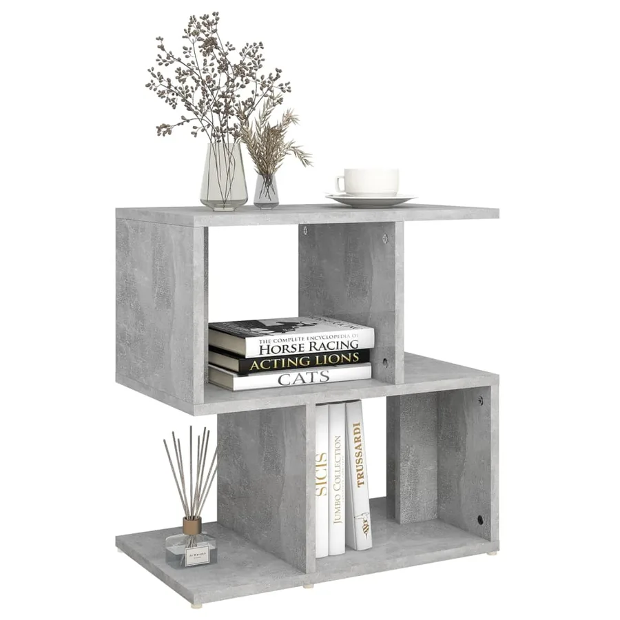 Tables de chevet 2pcs gris béton 50x30x51,5cm bois d'ingénierie - 6