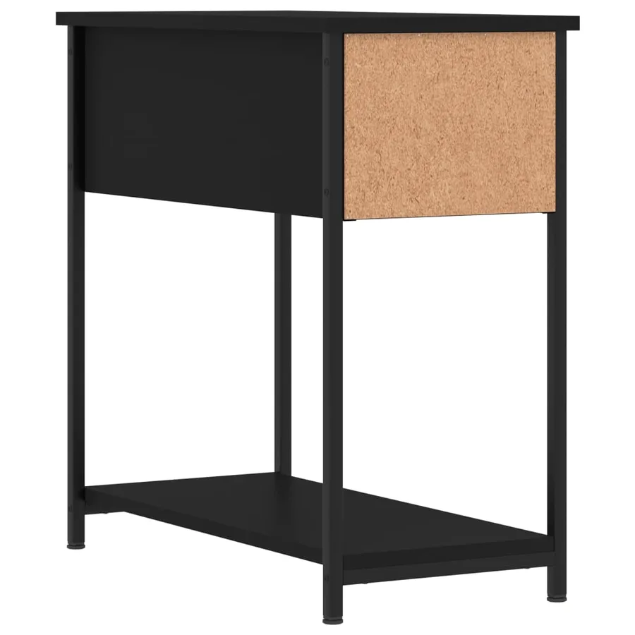 Tables de chevet 2 pcs noir 30x60x60 cm bois d’ingénierie - 9