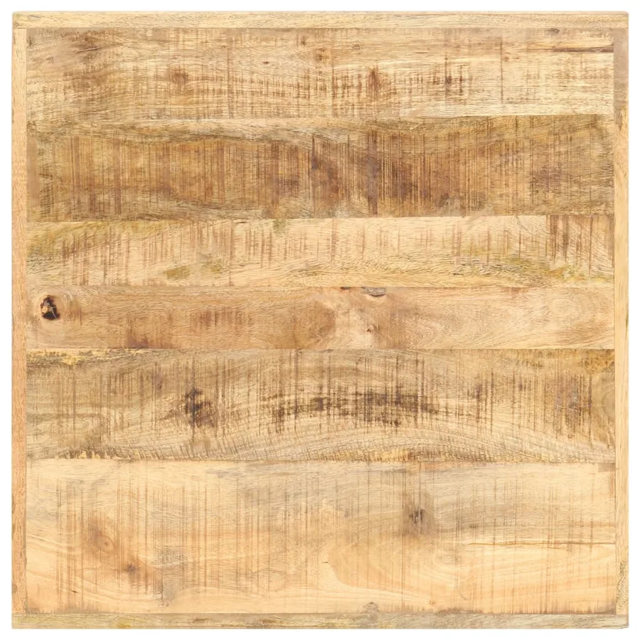 Table de bar 60x60x107 cm Bois de manguier brut - 4