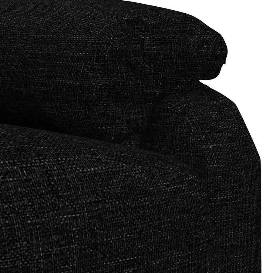 Fauteuil de massage Noir Tissu - 8