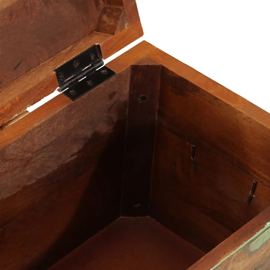 Boîtes de rangement Bois massif de récupération - 12