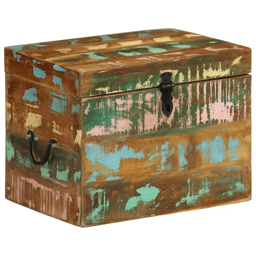 Boîtes de rangement Bois massif de récupération - 3