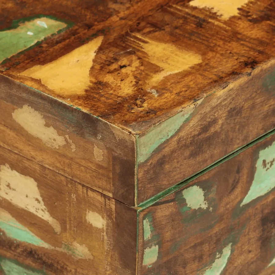 Boîtes de rangement Bois massif de récupération - 9