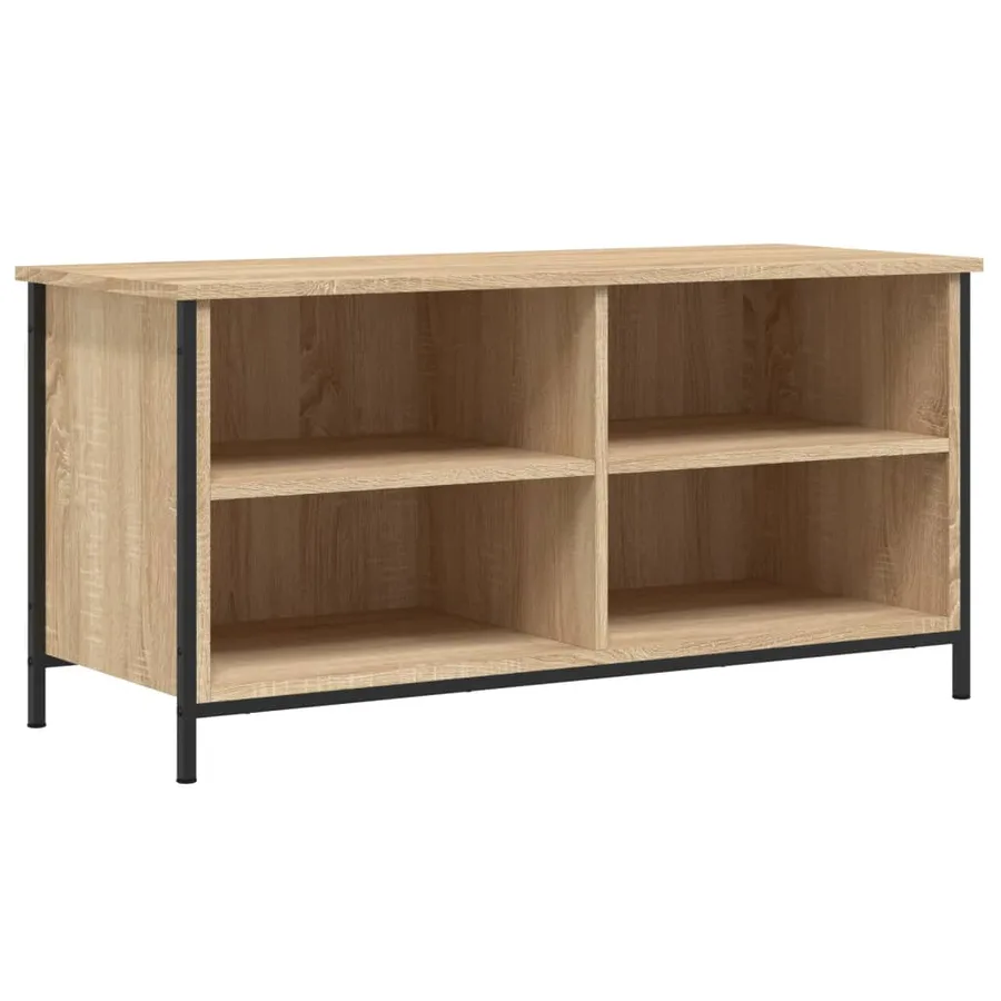 Meuble TV Chêne sonoma 100x40x50 cm Bois d'ingénierie - 2