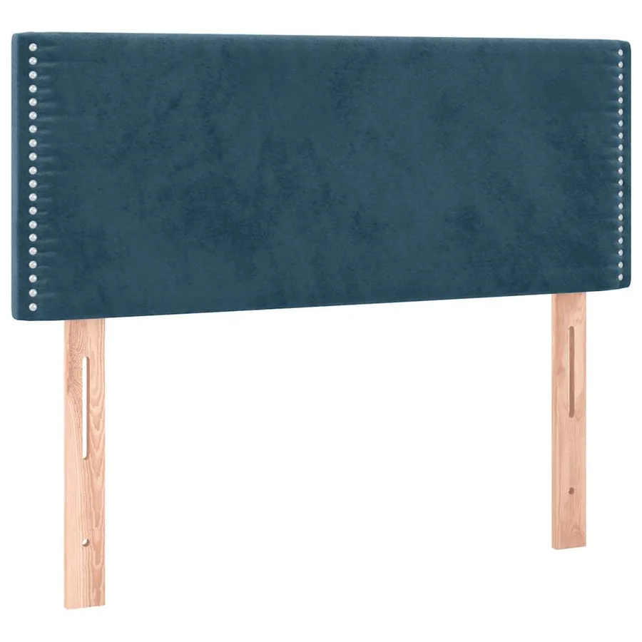 Tête de lit Bleu foncé 100x5x78/88 cm Velours - 2