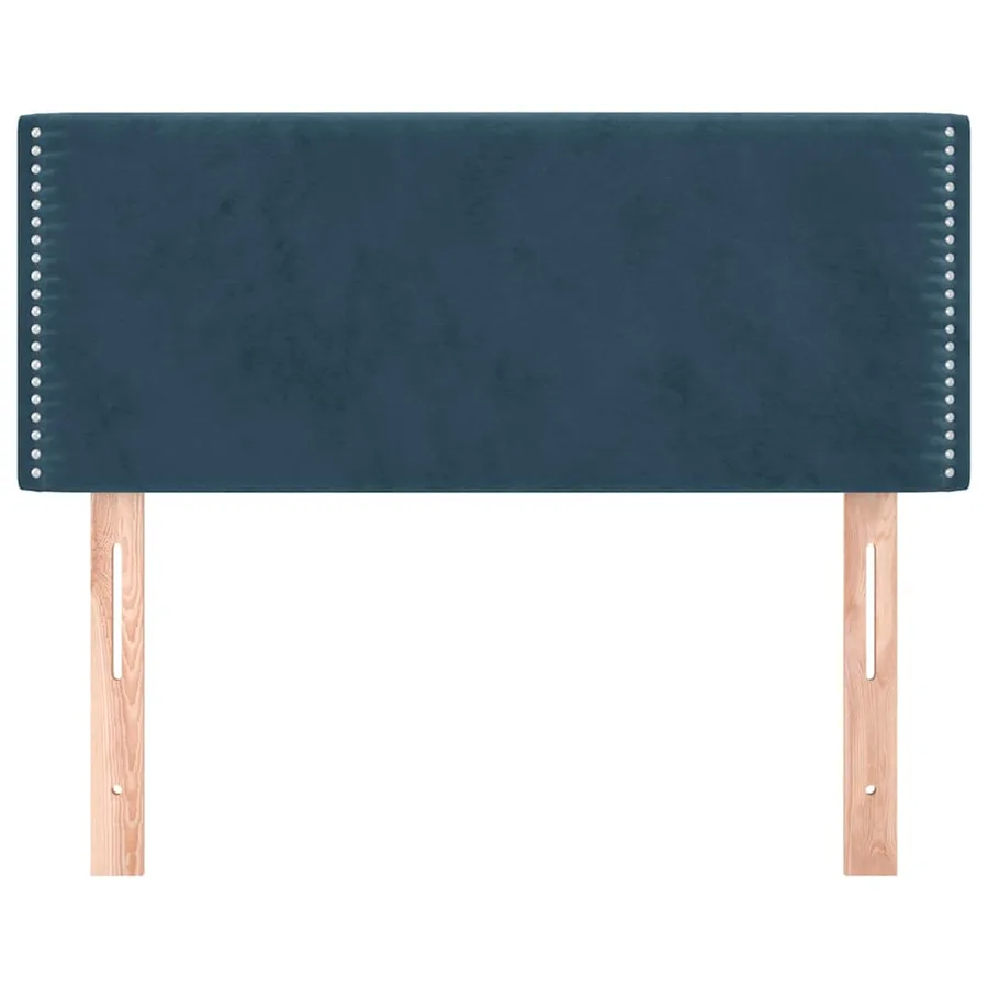 Tête de lit Bleu foncé 100x5x78/88 cm Velours - 3