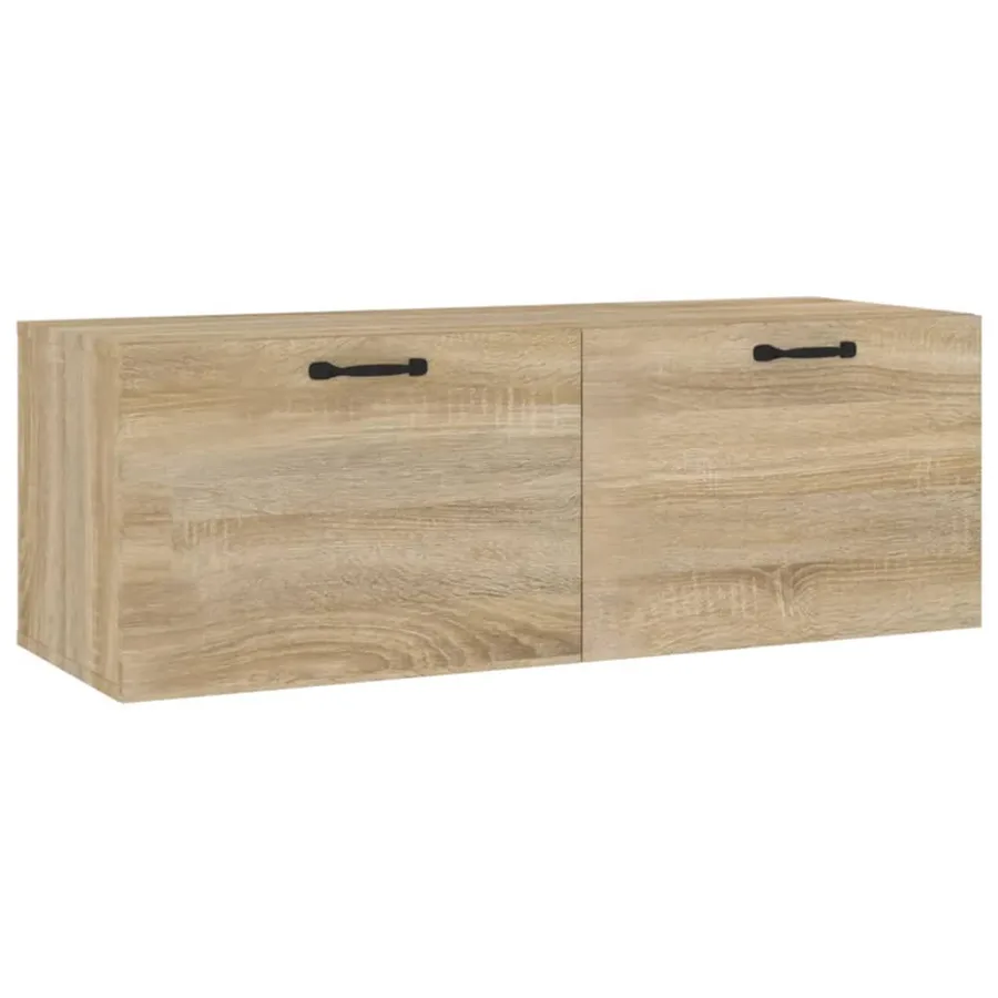 Armoire murale Chêne sonoma 100x36,5x35 cm Bois d'ingénierie - 2
