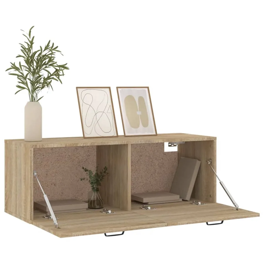 Armoire murale Chêne sonoma 100x36,5x35 cm Bois d'ingénierie - 4