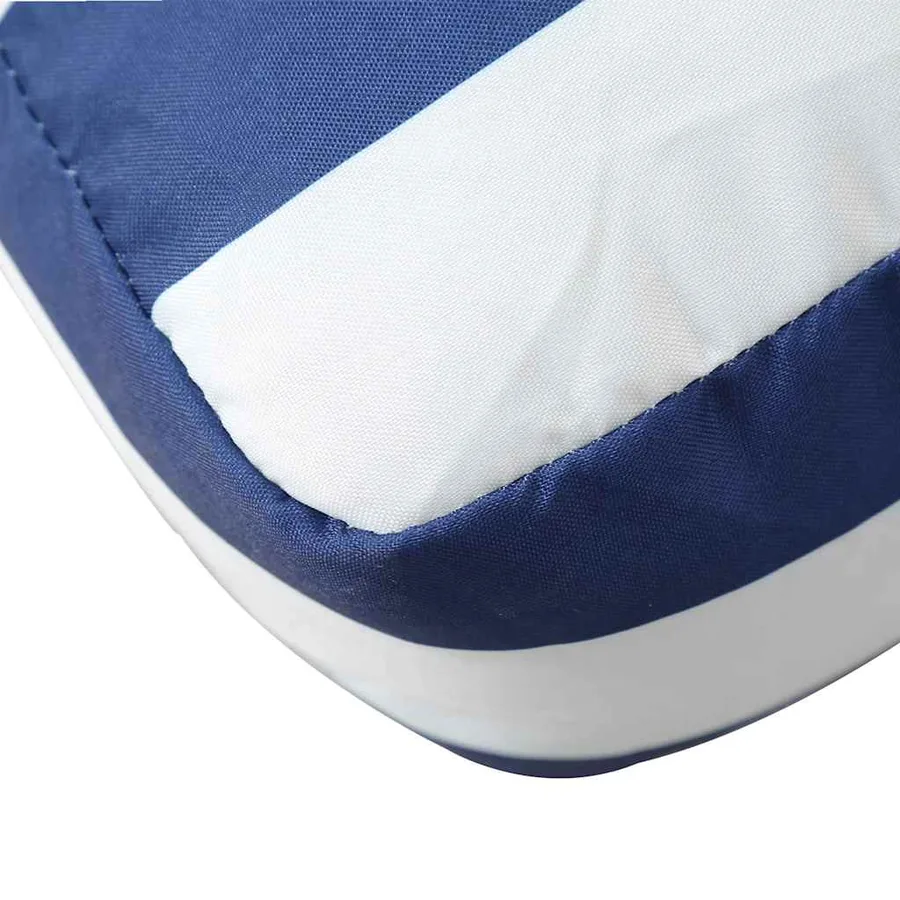 Coussins de palette lot de 2 rayures bleues/blanches - 7