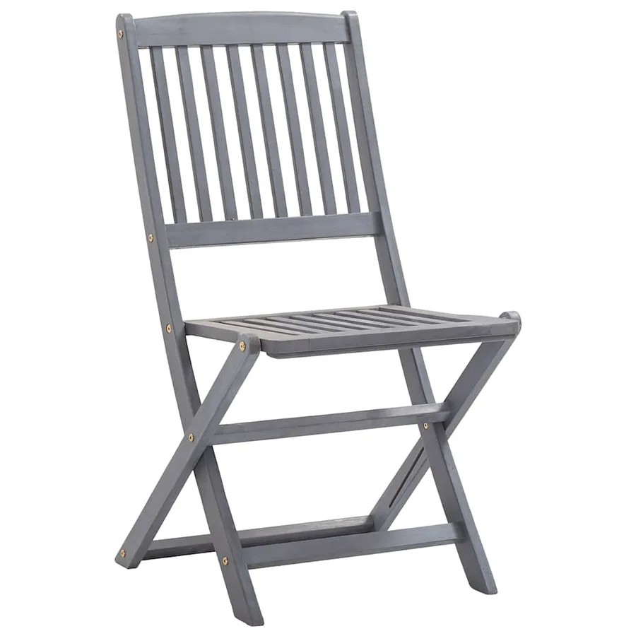 Chaises pliables d'extérieur lot de 2 et coussins Bois d'acacia - 9