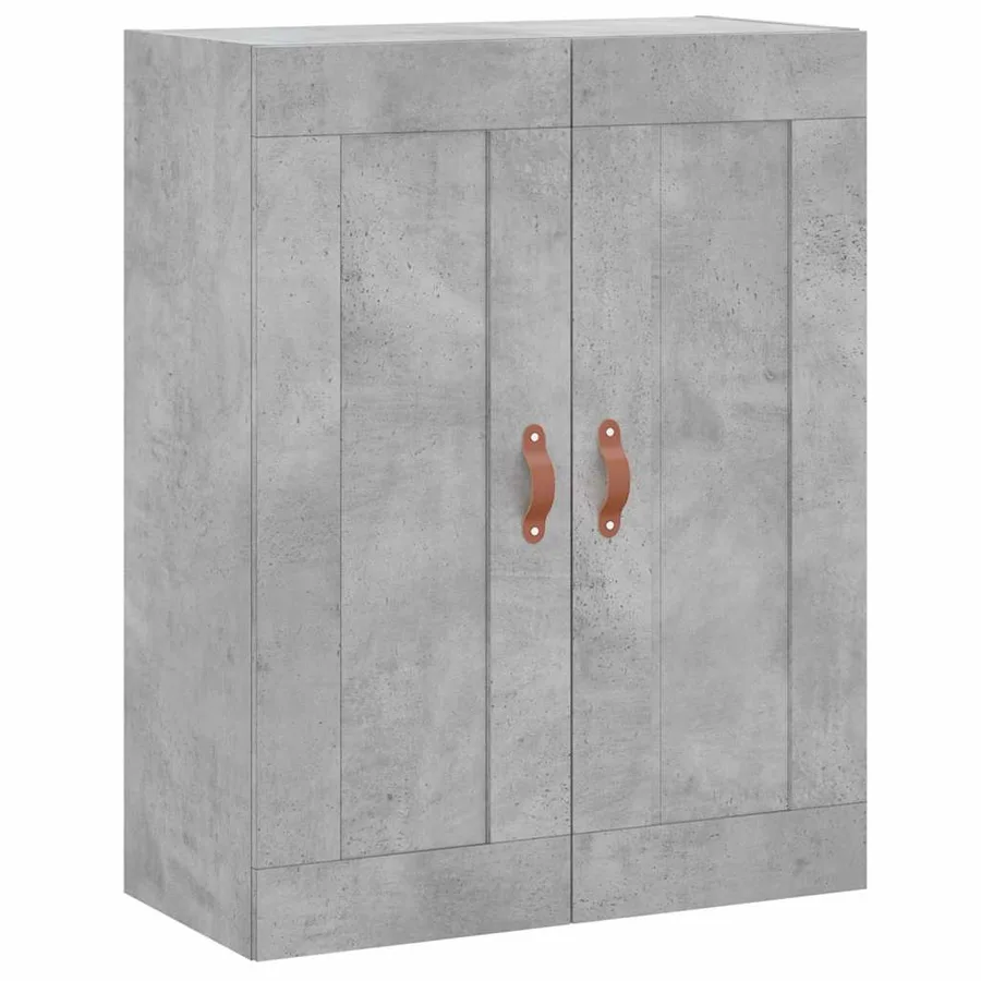 Buffet haut Gris béton 69,5x34x180 cm Bois d'ingénierie - 5