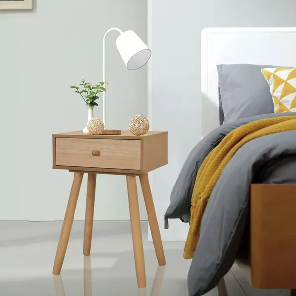 Table de chevet 2 pcs Bois de pin massif 40 x 30 x 61 cm Marron