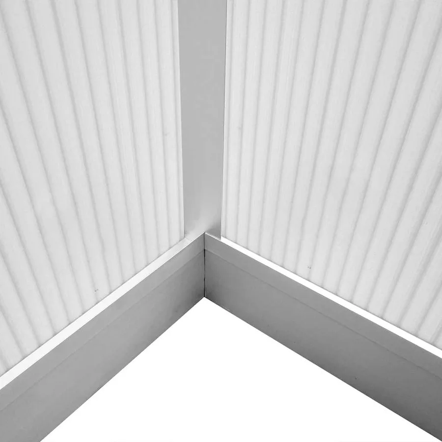Serre renforcée en aluminium avec cadre de base 9,025 m² - 10