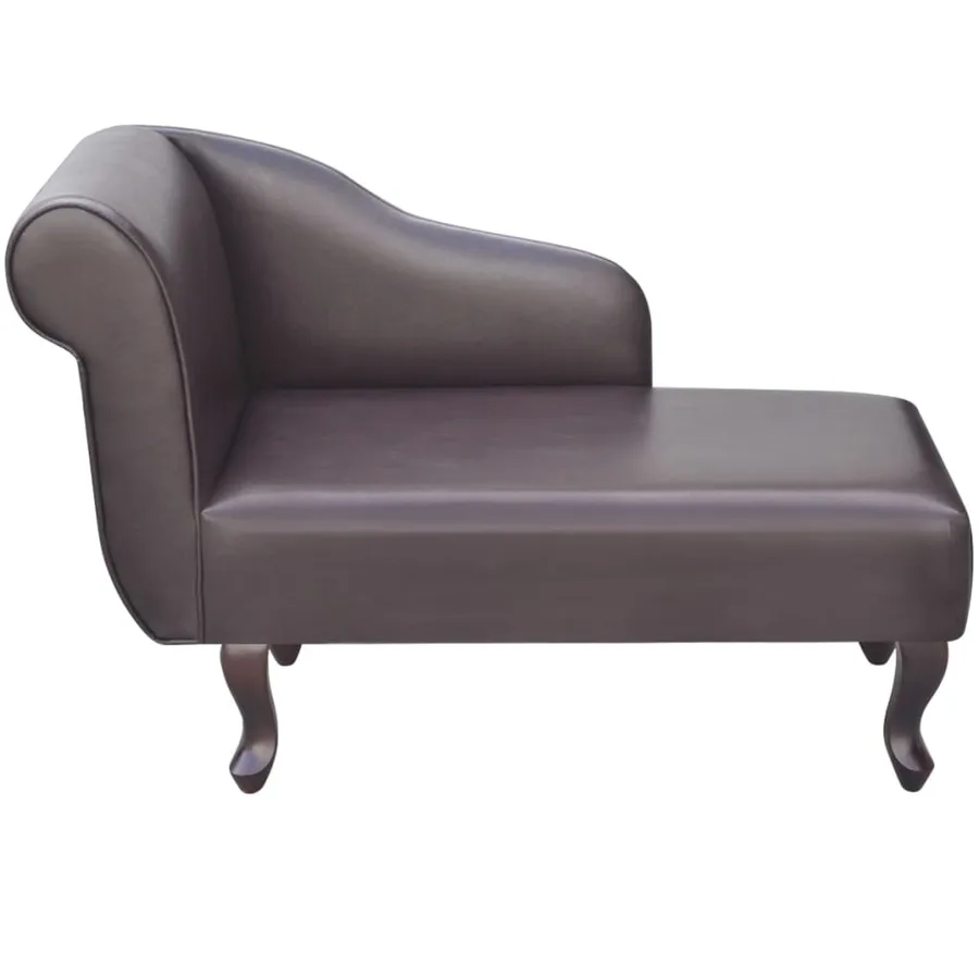 Chaise longue Marron Similicuir - 2