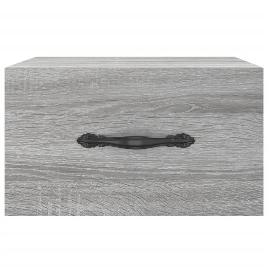 Tables de chevet murales 2 pcs sonoma gris 35x35x20 cm - 6