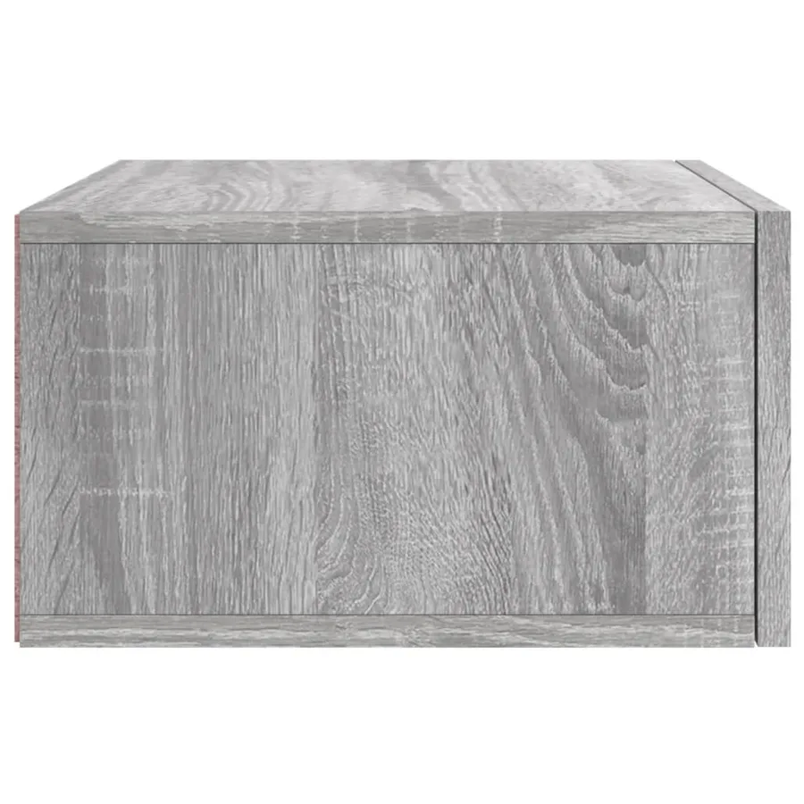 Tables de chevet murales 2 pcs sonoma gris 35x35x20 cm - 8