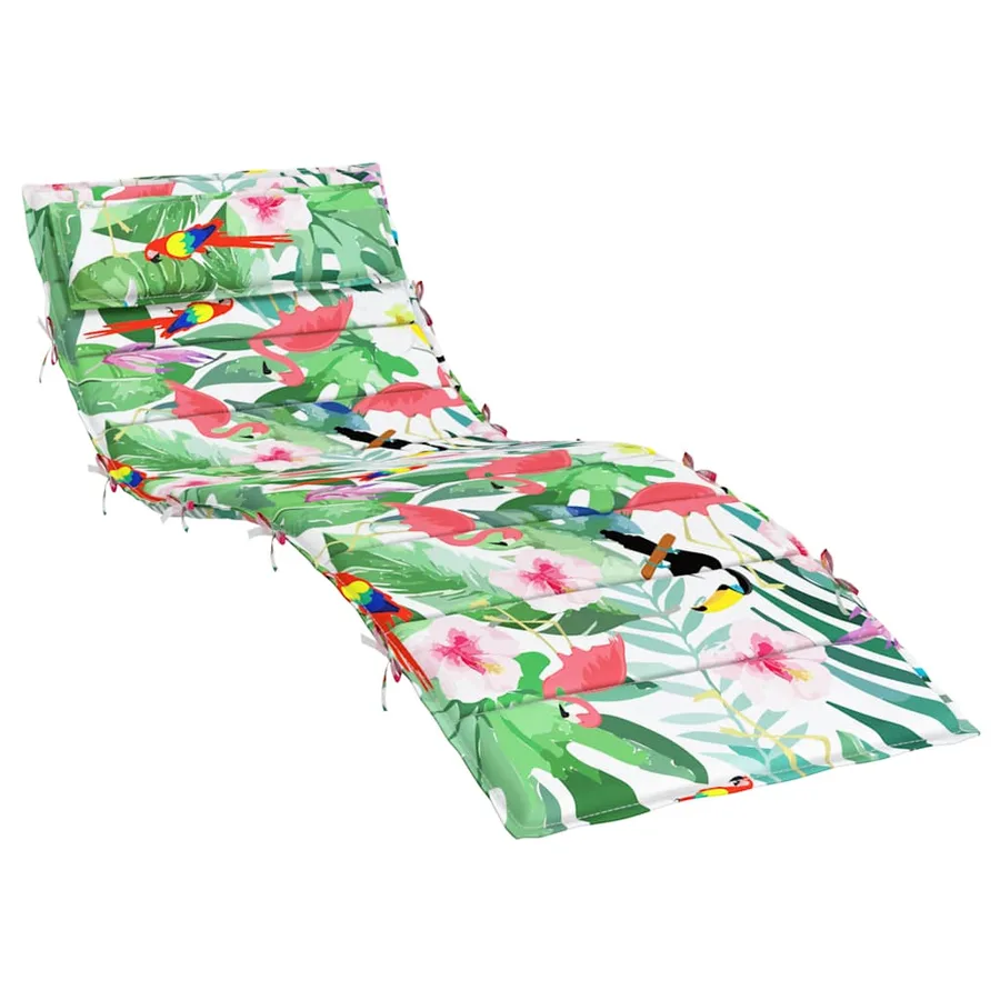 Coussin de chaise longue multicolore 180x60x4 cm tissu oxford - 2