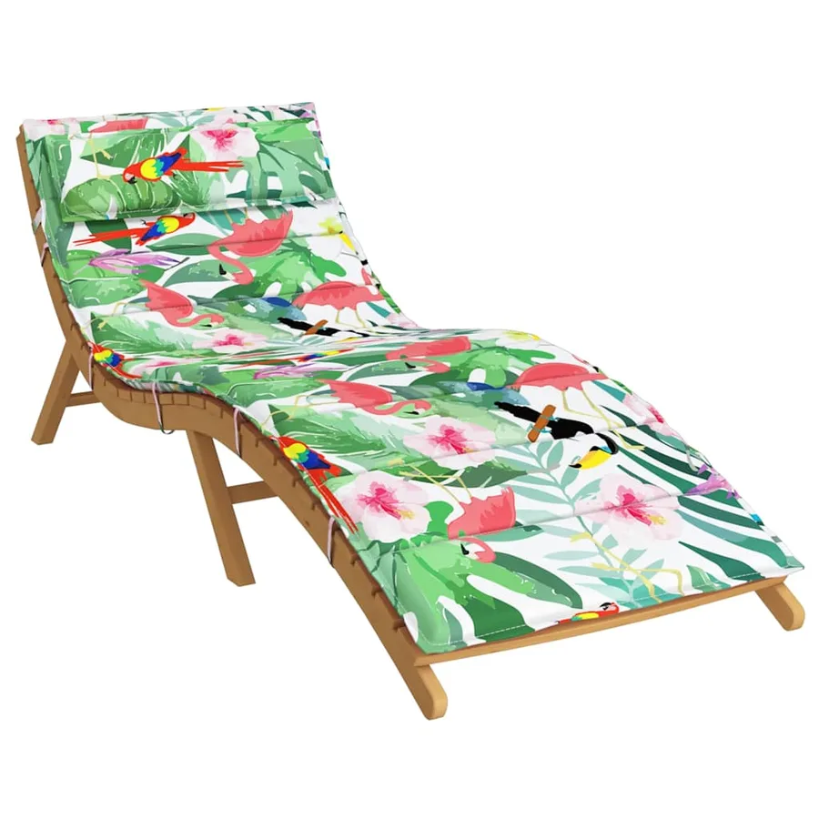 Coussin de chaise longue multicolore 180x60x4 cm tissu oxford - 3