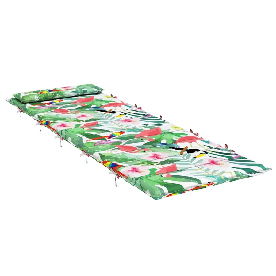Coussin de chaise longue multicolore 180x60x4 cm tissu oxford - 4