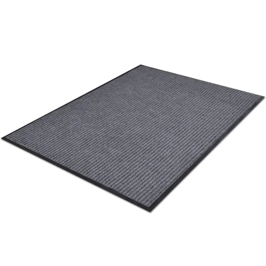 Paillassons 4 pcs PVC Gris 90x60 cm - 2