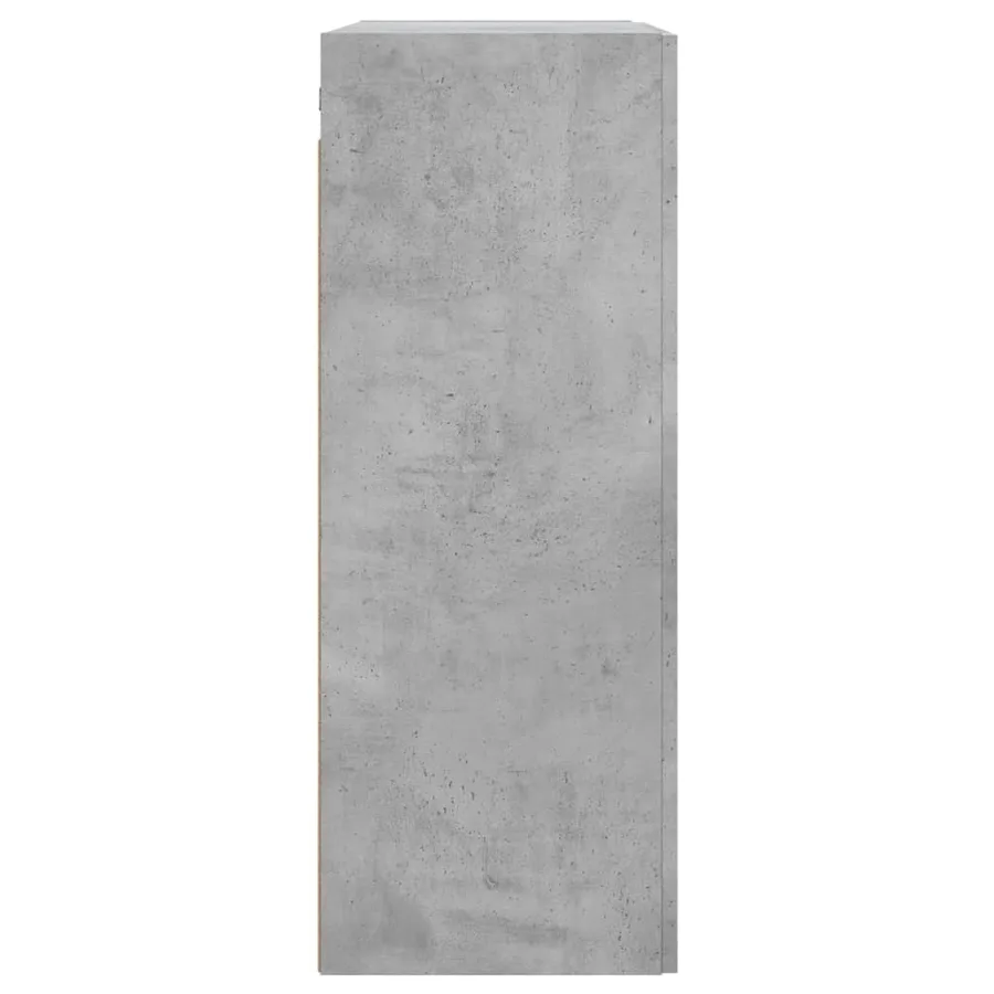 Armoire murale gris béton 69,5x34x90 cm bois d'ingénierie - 8