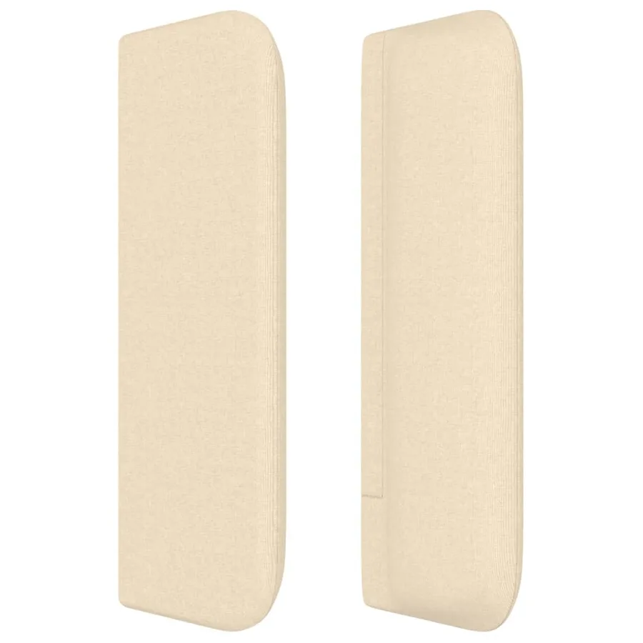 Tête de lit avec oreilles Crème 147x16x78/88 cm Tissu - 4