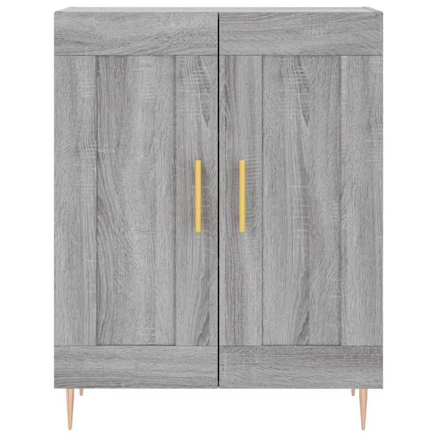 Buffet haut Sonoma gris 69,5x34x180 cm Bois d'ingénierie - 8