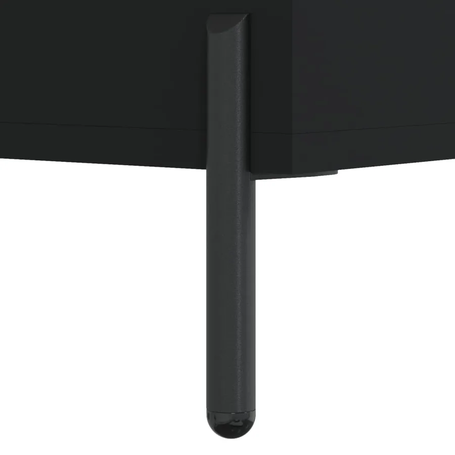 Tables de chevet 2 pcs noir 40x40x50 cm bois d’ingénierie - 12