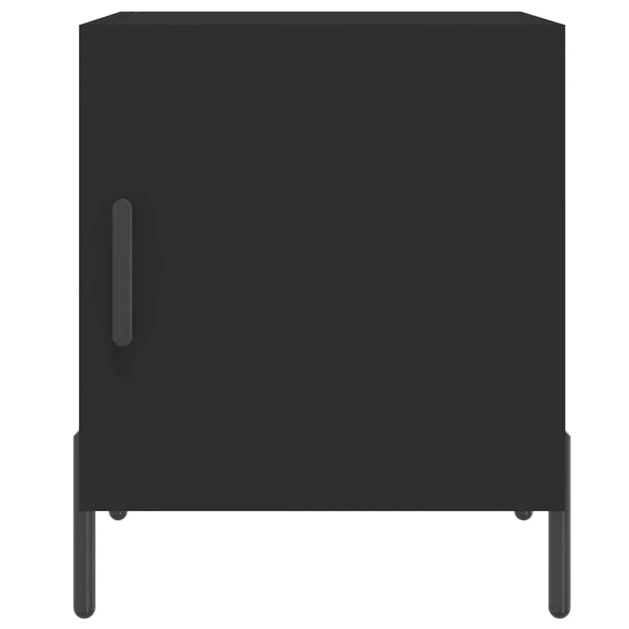 Tables de chevet 2 pcs noir 40x40x50 cm bois d’ingénierie - 6