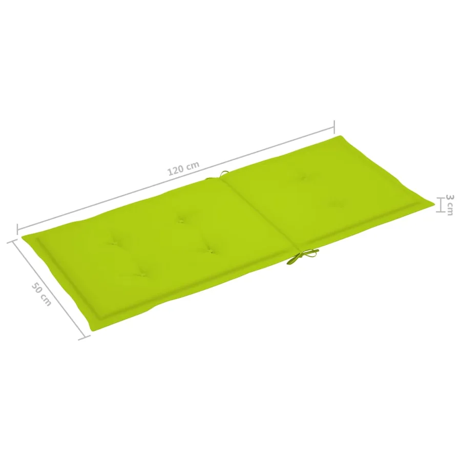 Chaises pliables de jardin avec coussins lot de 8 Bois d'acacia - 11