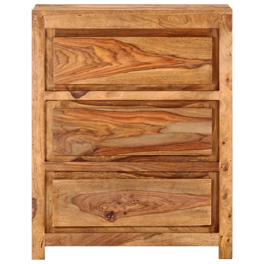 Armoire à tiroirs 60x33x75 cm Bois d'acacia massif - 2