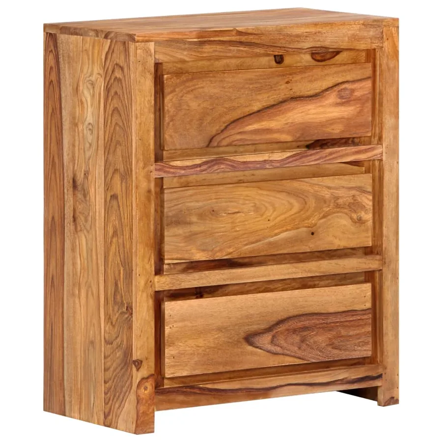 Armoire à tiroirs 60x33x75 cm Bois d'acacia massif - 9