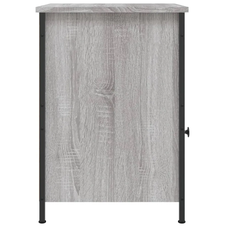 Table de chevet sonoma gris 40x42x60 cm bois d'ingénierie - 7