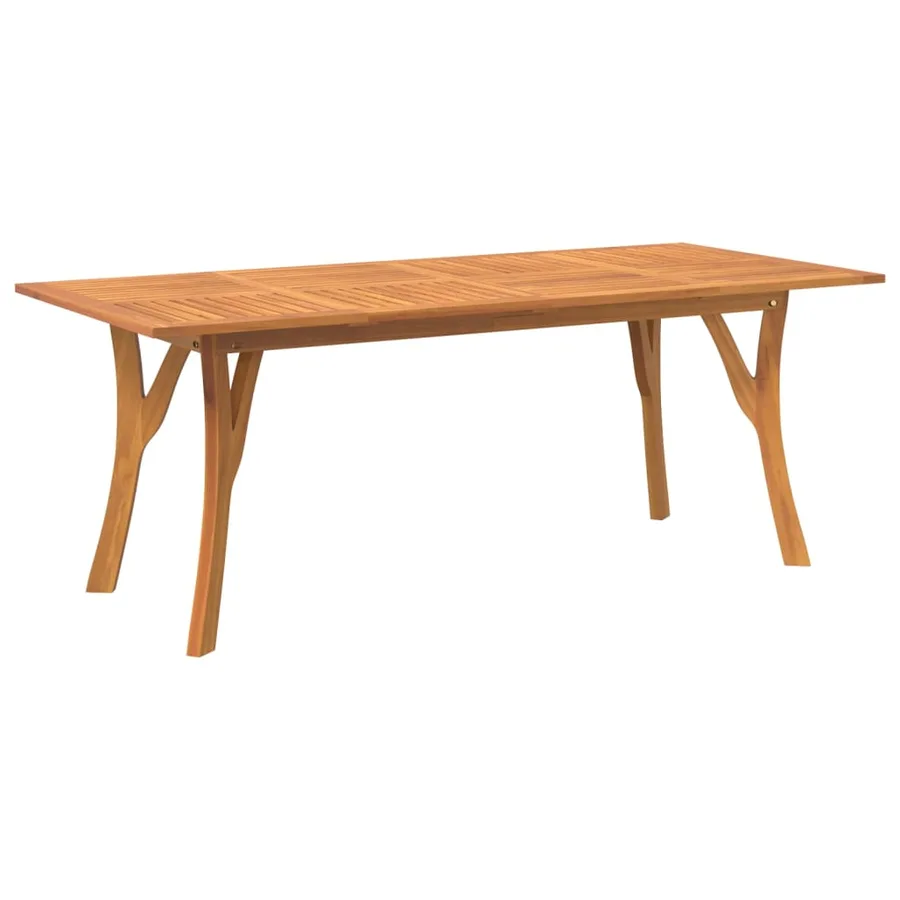 Table de jardin 200x90x75 cm Bois d'acacia solide - 2