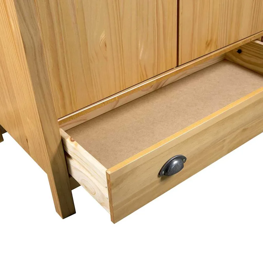 Garde-robe à 3 portes Hill 127x50x170 cm Pin solide - 6
